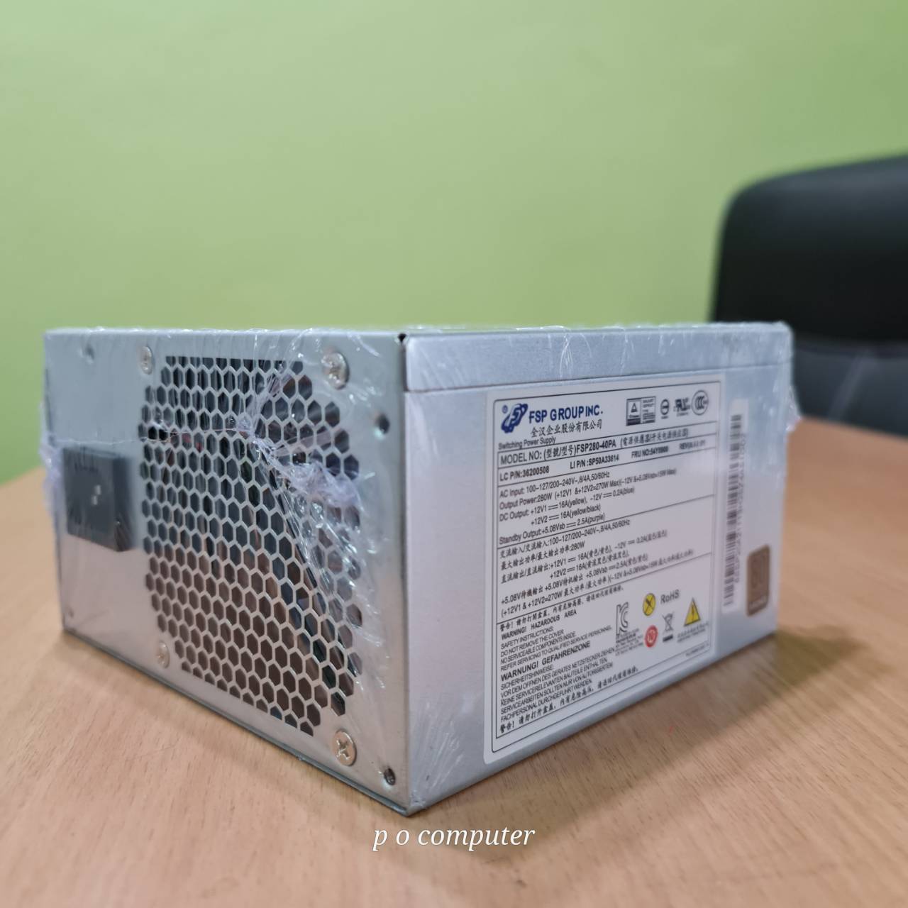 Lenovo FSP280-40PA - 280W 14-Pin Power Supply For Lenovo ThinkServer