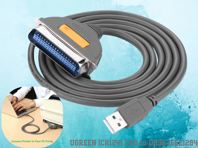 UGREEN-CR124  USB2.0 TO DB36/IEEE1284 CABLE 2.0M