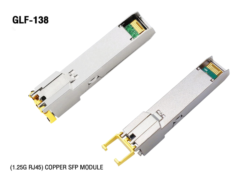 Glink GLF-138 SFP Module RJ-45 Copper 1.25G ตัวแปลง SFP 1.25G to RJ45 รองรับ 1000 Mbps Glink GLF-138 SFP Module RJ-45 Copper 1.25G ตัวแปลง SFP 1.25G to RJ45 รองรับ 1000 Mbps