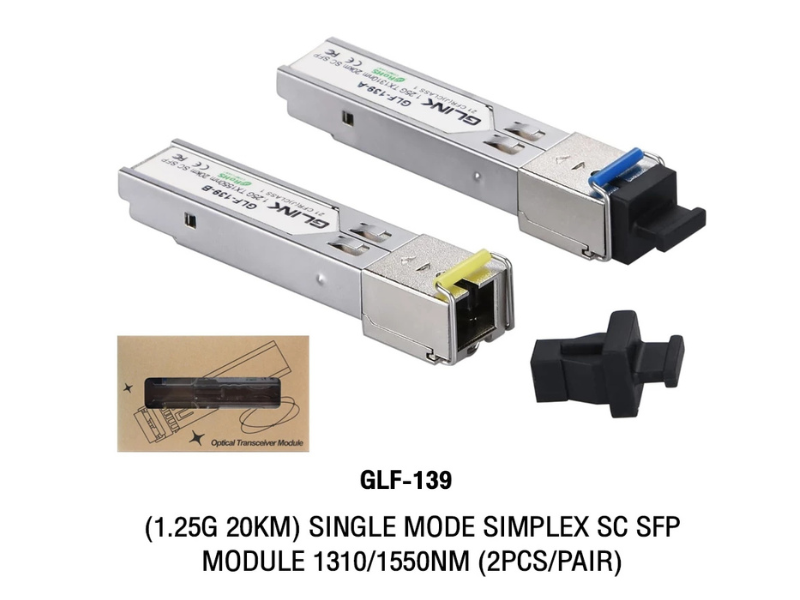 Glink GLF-139 Single mode Simplex sc sp Module 1310/1550nm 20KM Glink GLF-139 Single mode Simplex sc sp Module 1310/1550nm 20KM