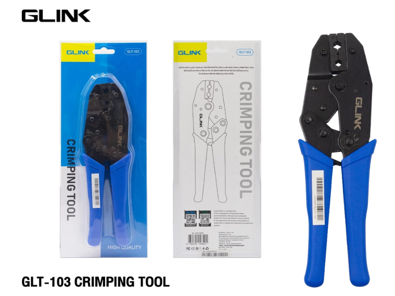 Glink Crimping Tool RG6,RG59,RG62 (GLT-103) คีมย้ำหัว BNC
