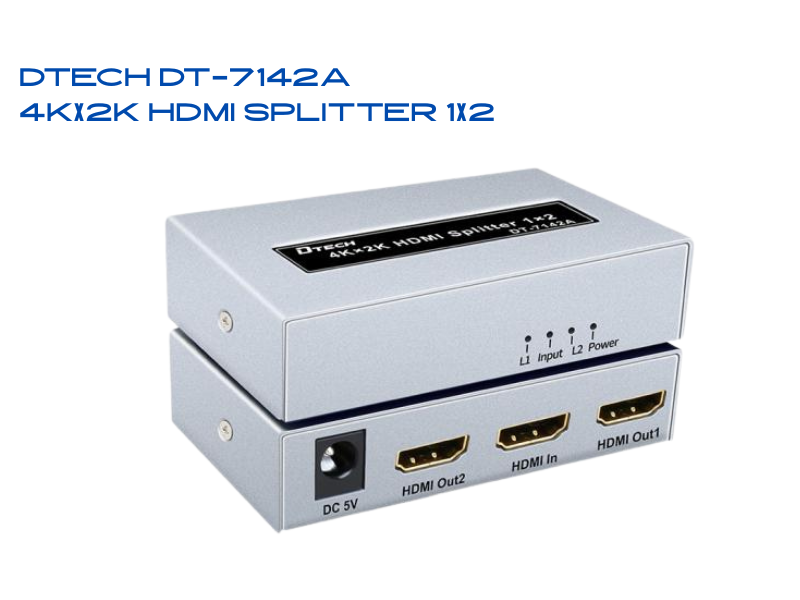 DTECH HDMI Splitter V1.4 (Gen2) รองรับ 4K @30Hz 1 TO 2