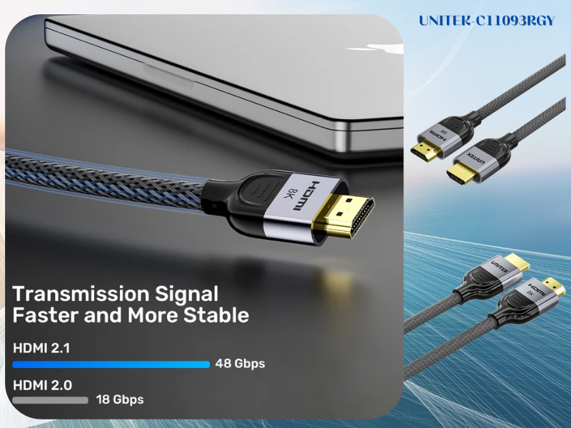 UNITEK Gaming 8K60Hz HDMI 2.1 Cable 1.0M-3.0M UNITEK Gaming 8K60Hz HDMI 2.1 Cable 1.0M-3.0M