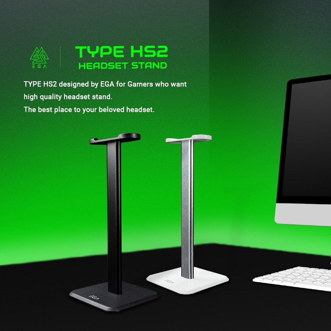 EGA TYPE HS2 Headset Stand ขาตั้งหูฟัง ที่วางหูฟัง สีดำ สีขาว EGA TYPE HS2 Headset Stand ขาตั้งหูฟัง ที่วางหูฟัง สีดำ สีขาว