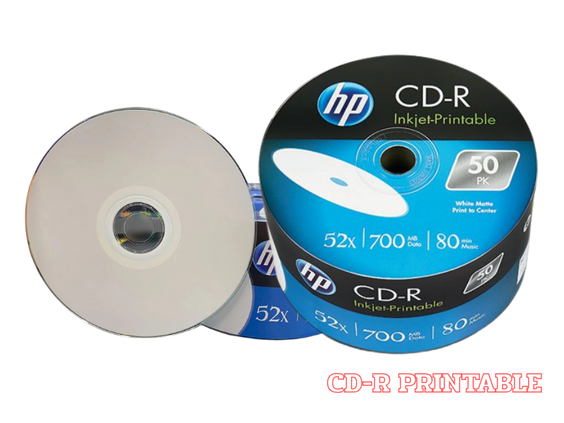 HP CD-R แผ่นซีดี Printable (50/Pack)