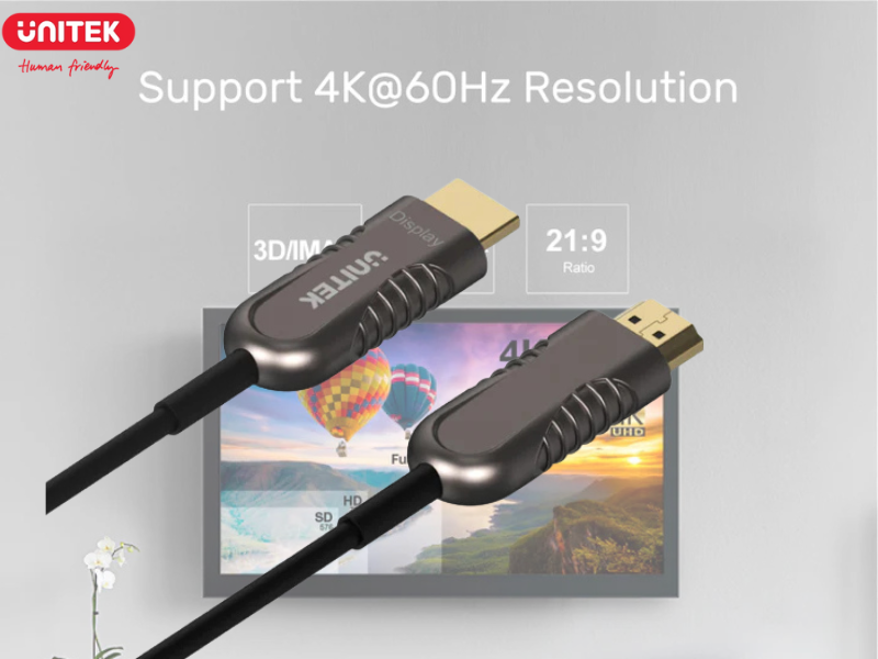 UNITEK HDMI V2.0 FIBER OPTIC CABLE 4K@60Hz. 70.0M