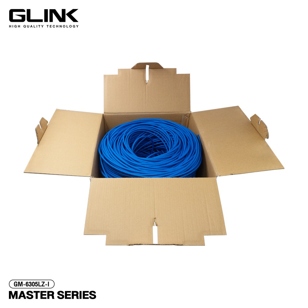 Glink GM-6305LZ-1 Cable Lan Cat6 LSZH Master Series 305M (Indoor) Glink GM-6305LZ-1 Cable Lan Cat6 LSZH Master Series 305M (Indoor)