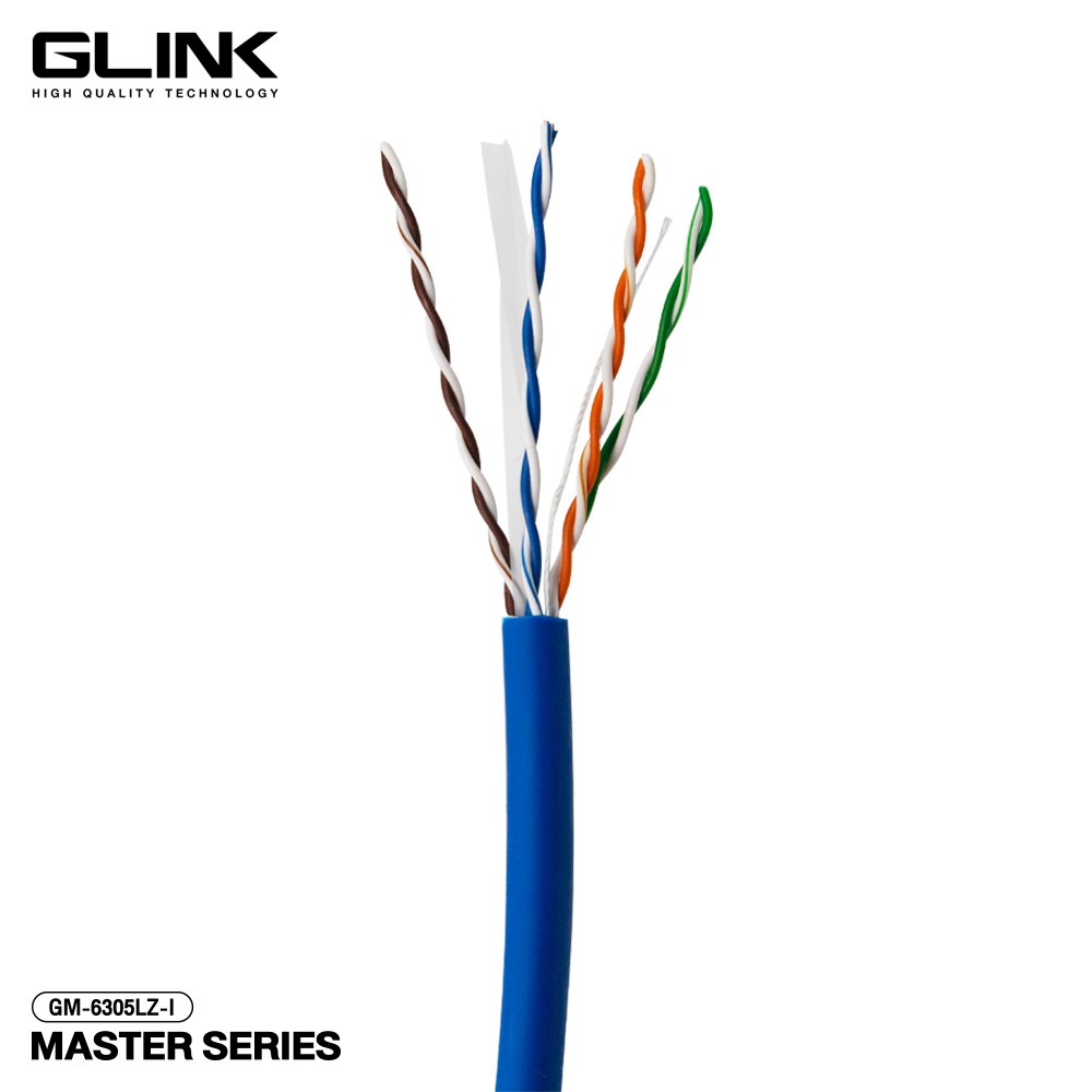 Glink GM-6305LZ-1 Cable Lan Cat6 LSZH Master Series 305M (Indoor) Glink GM-6305LZ-1 Cable Lan Cat6 LSZH Master Series 305M (Indoor)