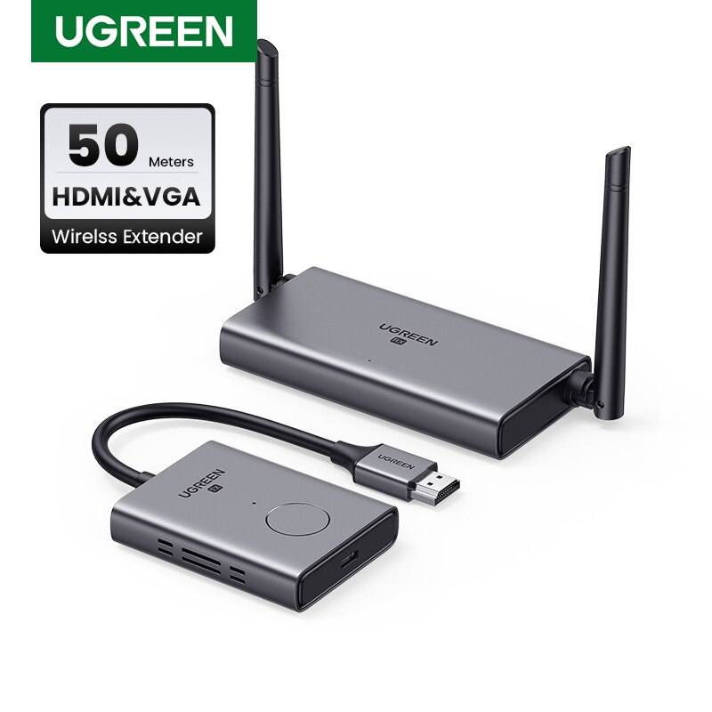 UGREEN HDMI Wireless Extender 50M. Video Transmitter & Receiver 5GHz UGREEN HDMI Wireless Extender 50M. Video Transmitter & Receiver 5GHz