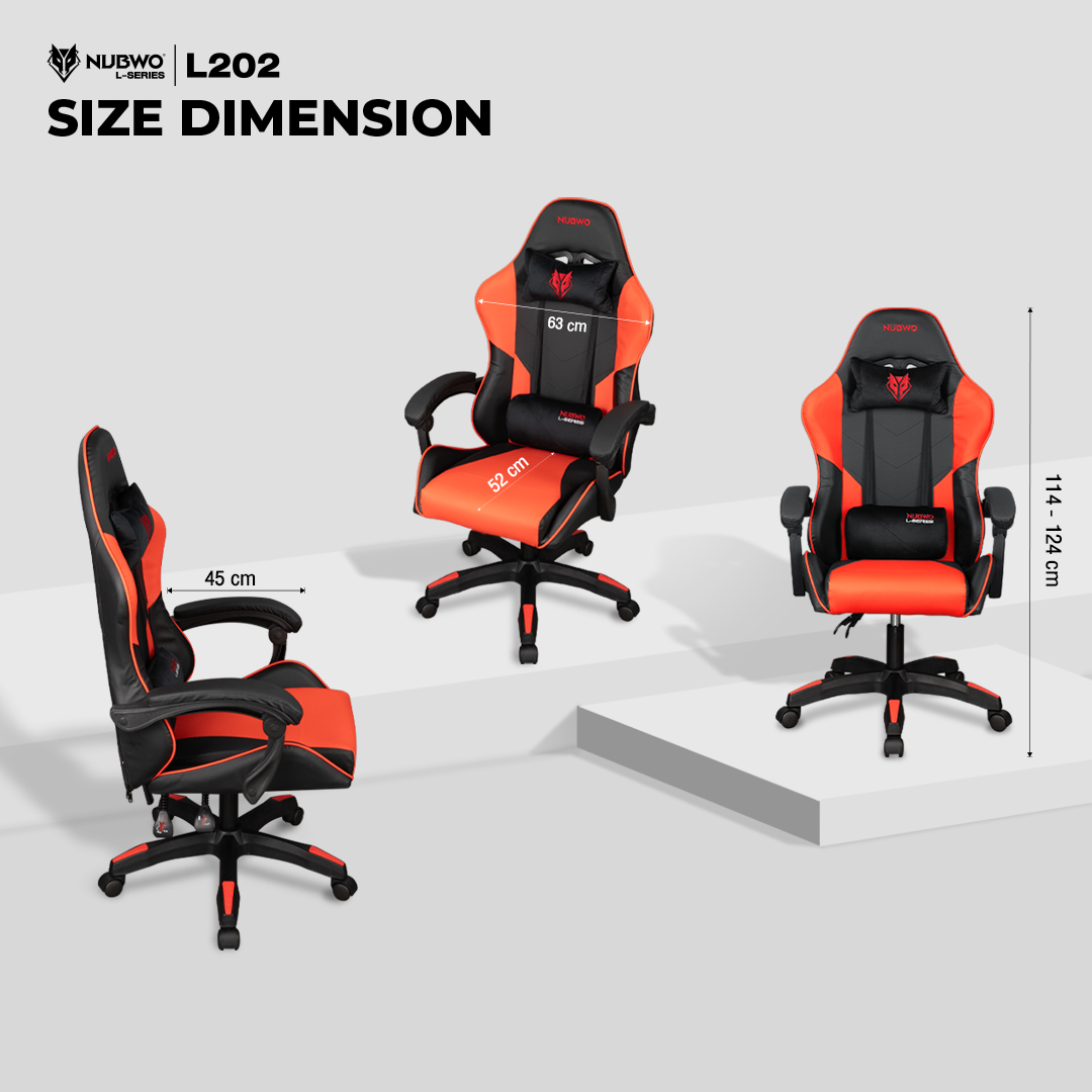 NUBWO เก้าอี้ Gaming Chair สำหรับเล่นเกมคอมพิวเตอร์หรือใช้ในงานออฟฟิศ