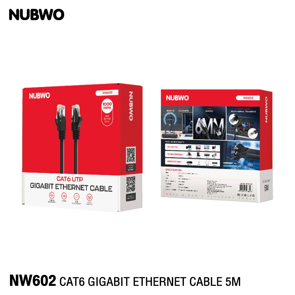 NUBWO GIGABIT ETHERNET CABLE CAT6 สายยาว 40.0เมตร