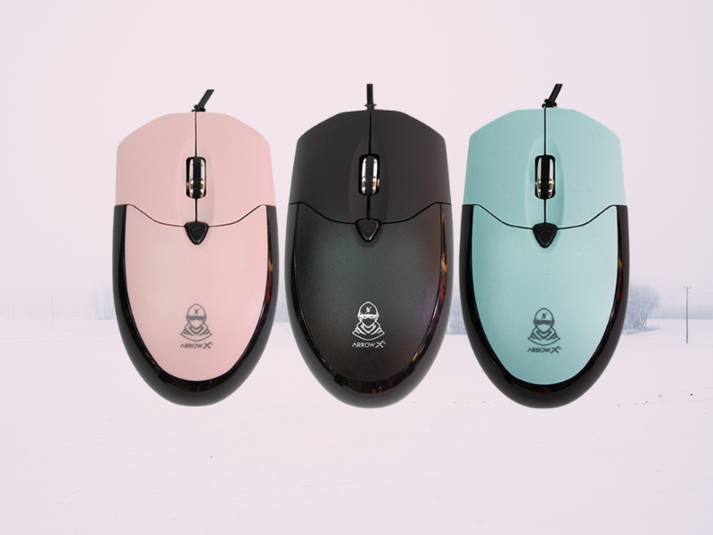 USB OPTICAL MOUSE คละสี ยี่ห้อ ARROW รุ่น SK-M170