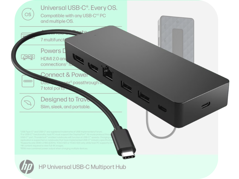 HP Universal USB-C Multiport Hub 7-IN-1