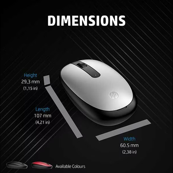 HP 240 Bluetooth Mouse [Black, Pike Silver]
