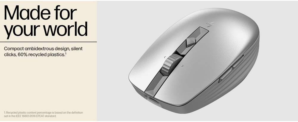 HP MOUSE 710 RECHARGEABLE SILENT WHITE เมาส์ไร้สาย