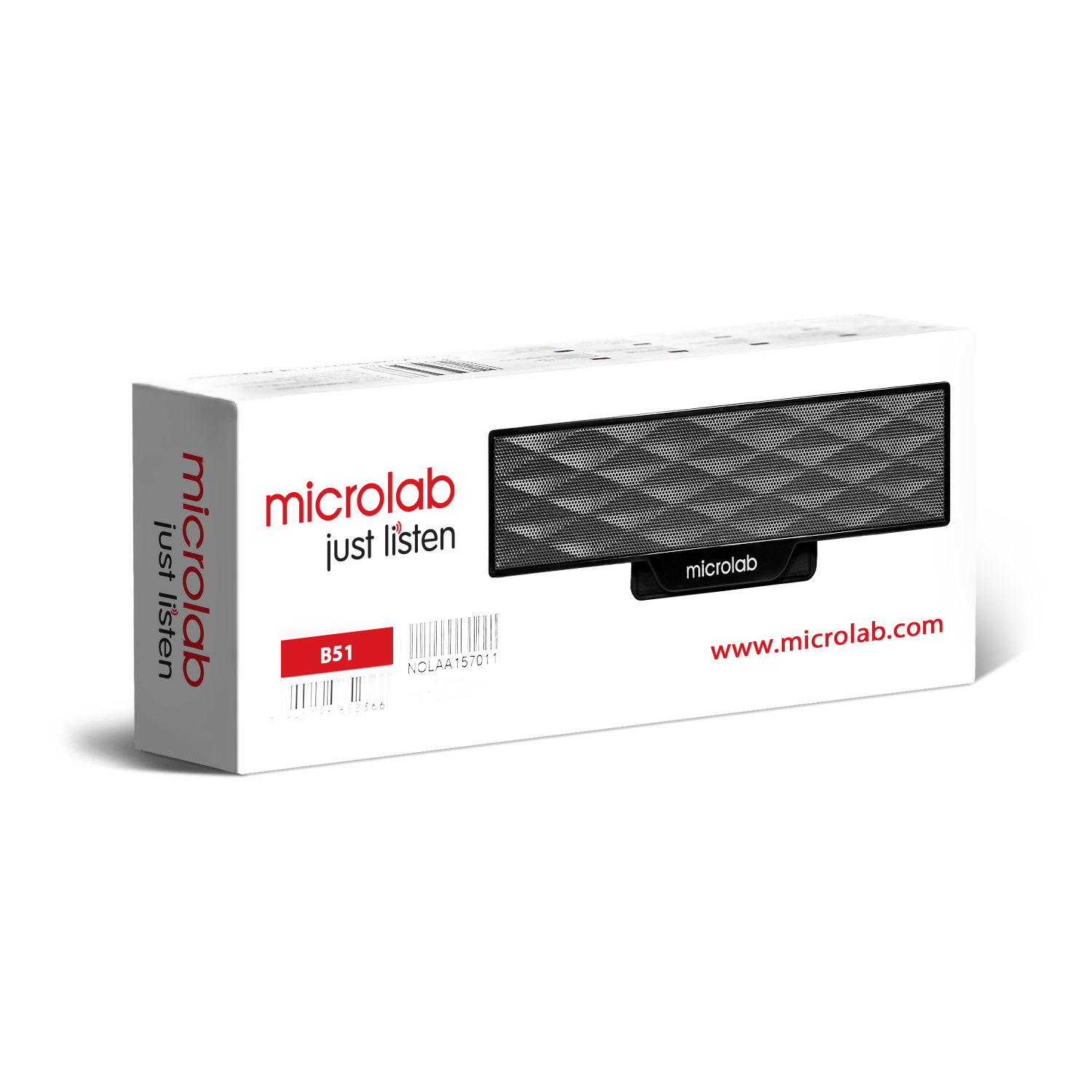 MICROLAB USB SPEAKER 4Watt.RMS. สีดำ รุ่น B51