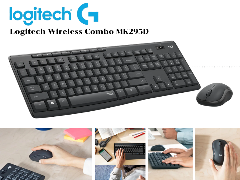 LOGITECH WIRELESS SET KEYBOARD+MOUSE รุ่น LG-MK295D