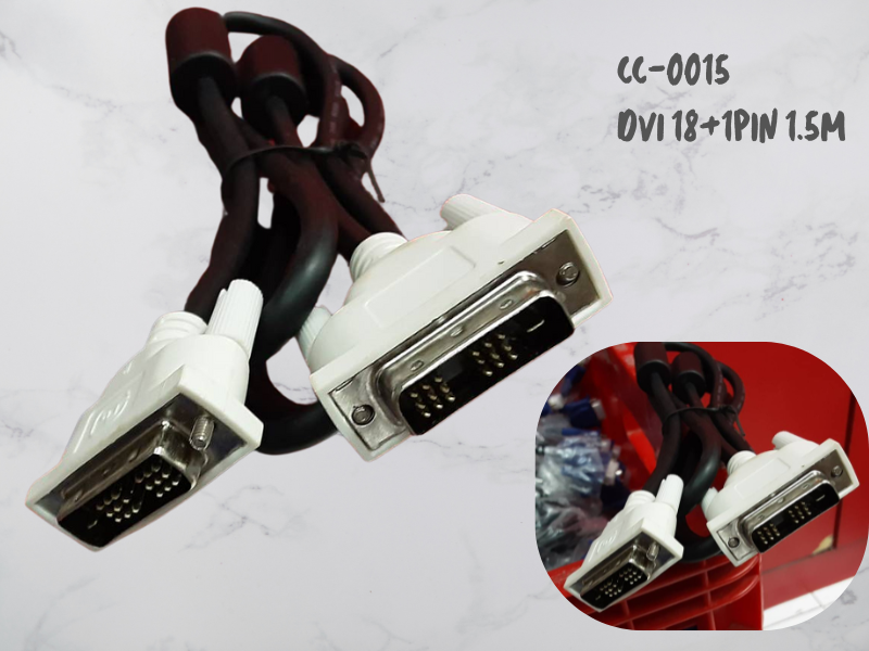 CABLE DVI 18+1Pin M/M สายยาว 1.5เมตร
