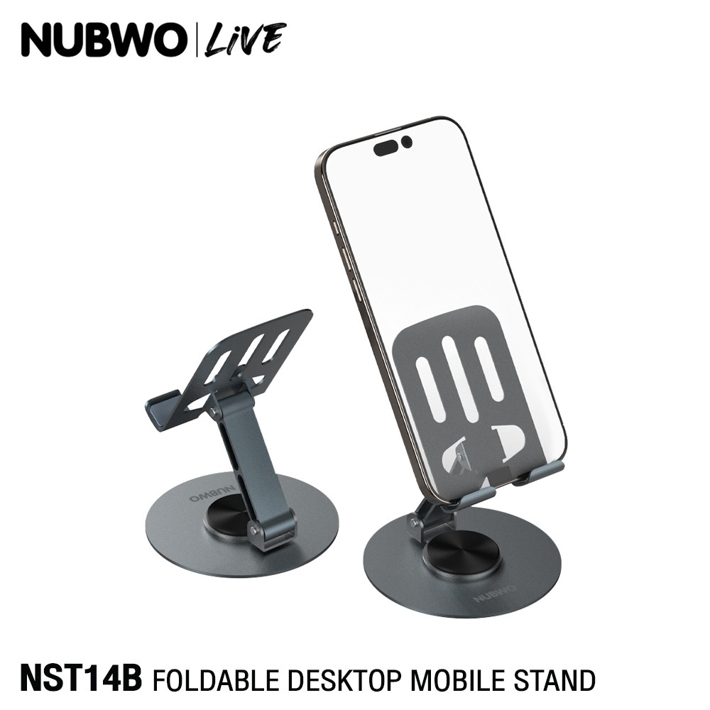 NUBWO ขารองมือถือ ขาตั้งมือถือ ปรับหมุดได้ 360องศา รุ่น NST14B