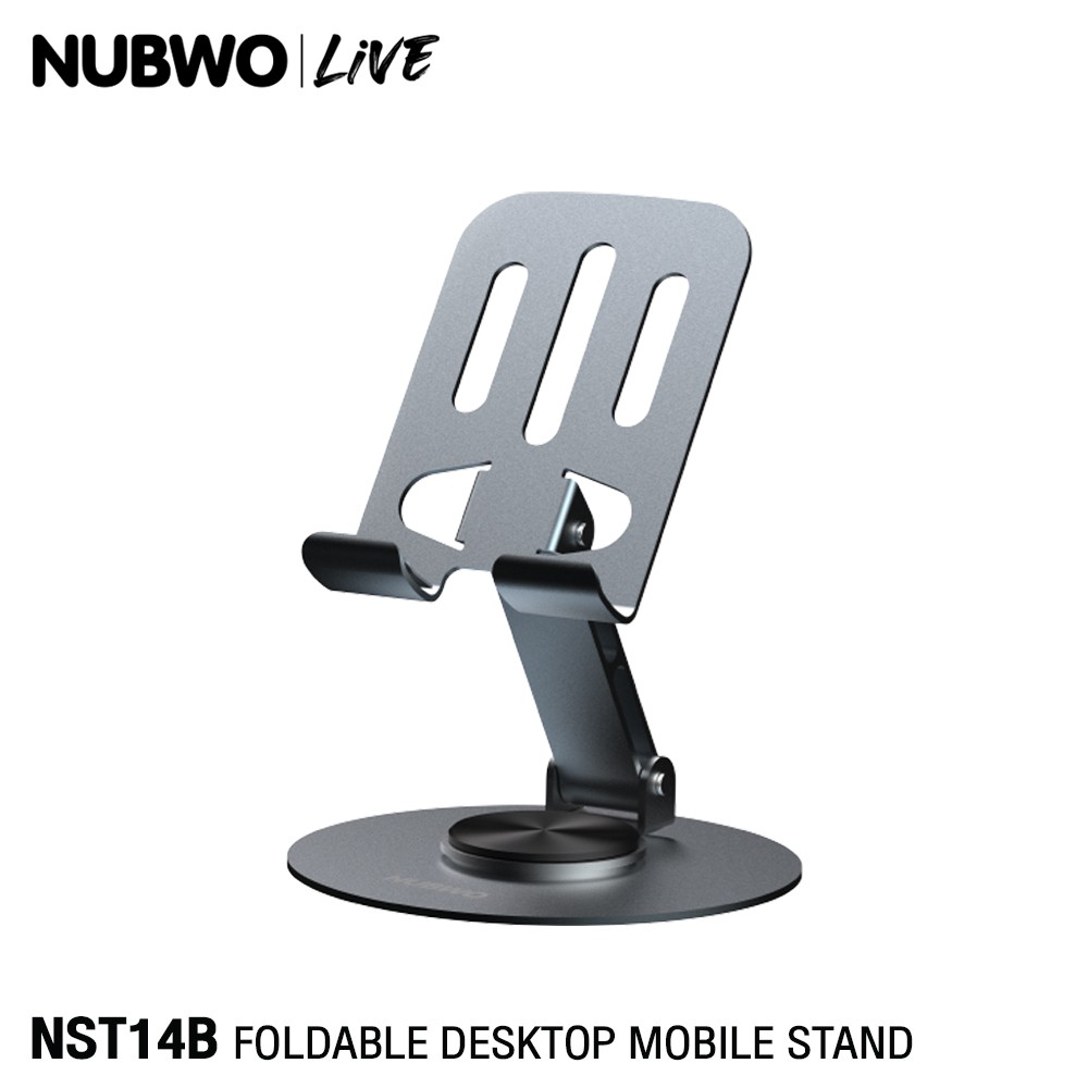 NUBWO ขารองมือถือ ขาตั้งมือถือ ปรับหมุดได้ 360องศา รุ่น NST14B