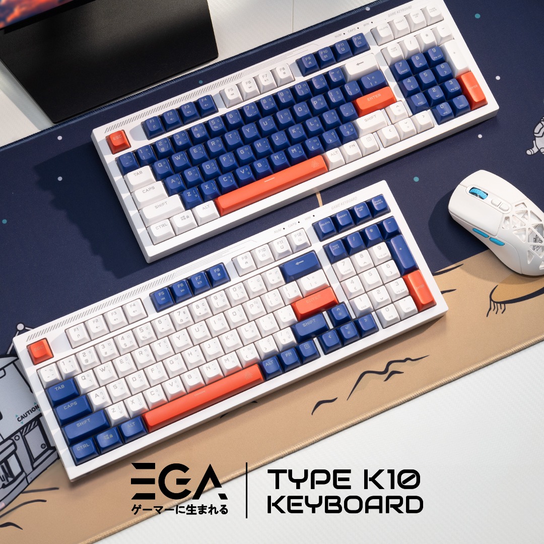 EGA คีย์บอร์ดไฟ RGB TYPE K10 Membrane Switch เสียงเบา ปุ่มนุ่ม แป้นไทย/อังกฤษ EGA คีย์บอร์ดไฟ RGB TYPE K10 Membrane Switch เสียงเบา ปุ่มนุ่ม แป้นไทย/อังกฤษ
