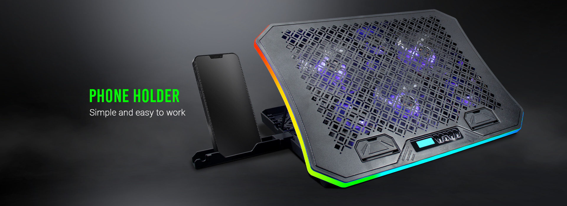 พัดลมรองระบายความร้อนโน๊ตบุ๊ค ขนาด 10-19นิ้ว ยี่ห้อEVG รุ่น TYPE CP3 พัดลมรองระบายความร้อนโน๊ตบุ๊ค ขนาด 10-19นิ้ว ยี่ห้อEVG รุ่น TYPE CP3