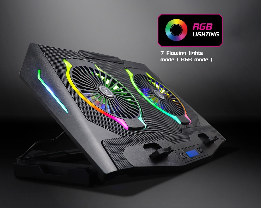 พัดลมรองระบายความร้อนโน๊ตบุ๊คขนาด9-17นิ้ว ยี่ห้อ NUBWO รุ่น NX-F2 พัดลมรองระบายความร้อนโน๊ตบุ๊คขนาด9-17นิ้ว ยี่ห้อ NUBWO รุ่น NX-F2