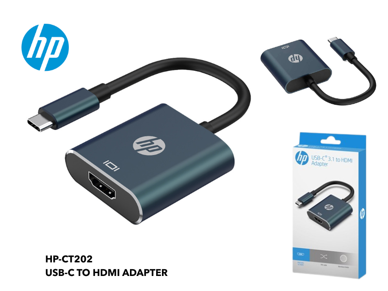 ADAPTER USB TYPE-C TO HDMI 4K@30Hz. ยี่ห้อ HP รุ่น CT202
