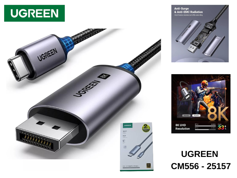 UGREEN CM565 USB Type-C to HDMI 2.1 Cable (8K@60Hz)