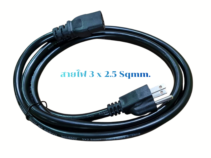 สายไฟ AC POWER CABLE IEC320  NEMA 5-15P TO C13 เส้นใหญ่