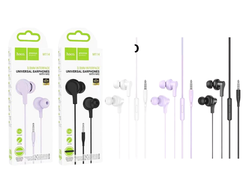 หูฟังโทรศัพท์มือถือ สมาร์ทโฟน แท็บเล็ต แจ๊คเสียบ 3.5มิล สีขาว สีดำ