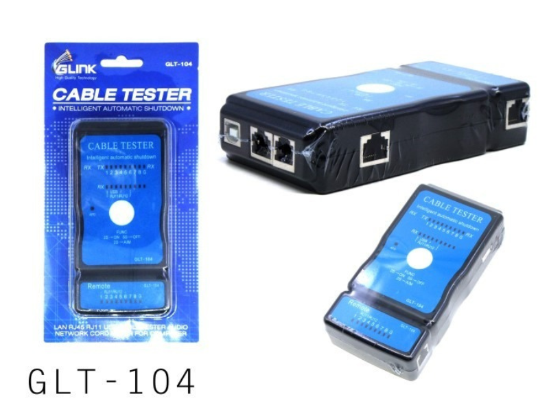Glink GLT-104 Cable Tester อุปกรณ์วัดสัญญาณสายแลน