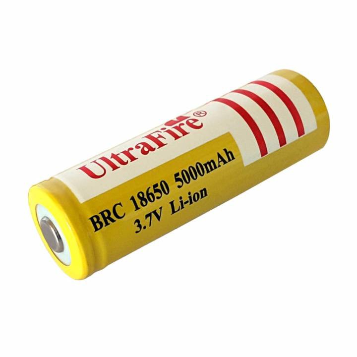 ถ่านชาร์จ Li-ion 18650 3.7V 5,000mAh UltraFire หัวนูน