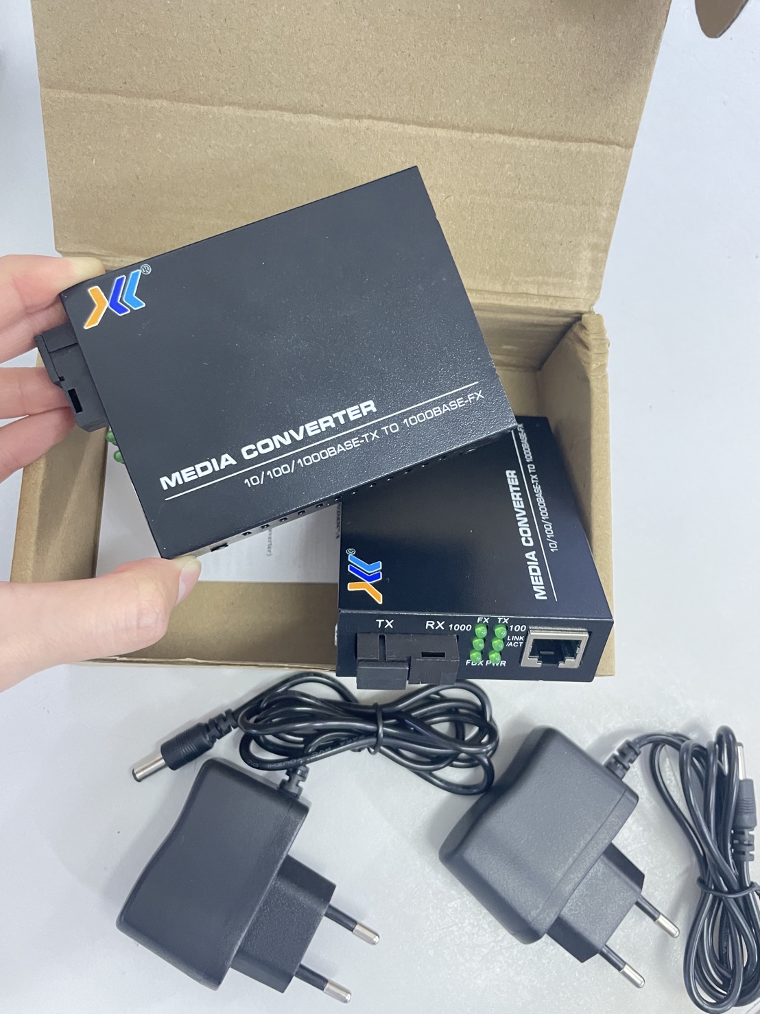 NETLINK MEDIA CONVERTER 1 SC 1 LAN 10/100/1000 (20 KM) มีเดียคอนเวอร์เตอร์ Fiber to Lan