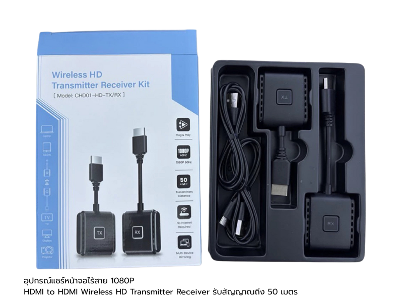 HDMI Wireless Transmitter Receiver KIT รุ่น CHD01-HD-TX-RX