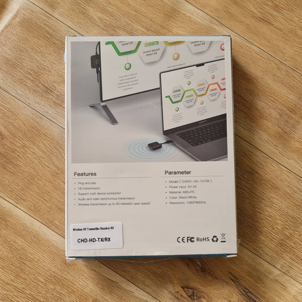 HDMI Wireless Transmitter Receiver KIT รุ่น CHD01-HD-TX-RX