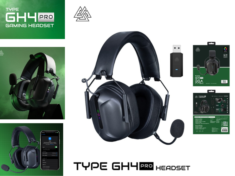 หูฟังเกมมิ่งเชื่อมต่อได้ เชื่อมต่อได้ 3 ระบบ Wireless/Bluetooth/AUX