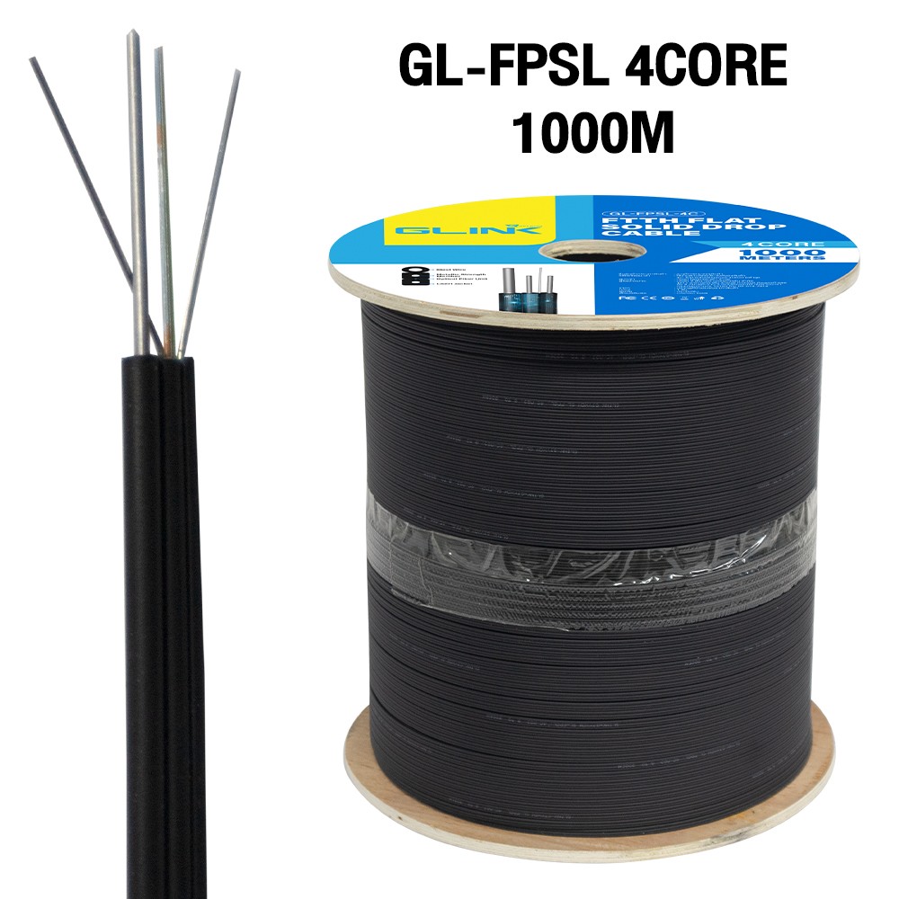 GLINK Fiber Optic Cable 1000M สำหรับเดินสายภายนอกอาคาร และภายในอาคาร