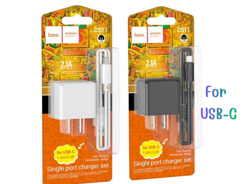ชุดชาร์จมือถือ HOCO รุ่น CS11 หัวชาร์จ 2.1A/10.5W พร้อมสายชาร์จหัวType-C