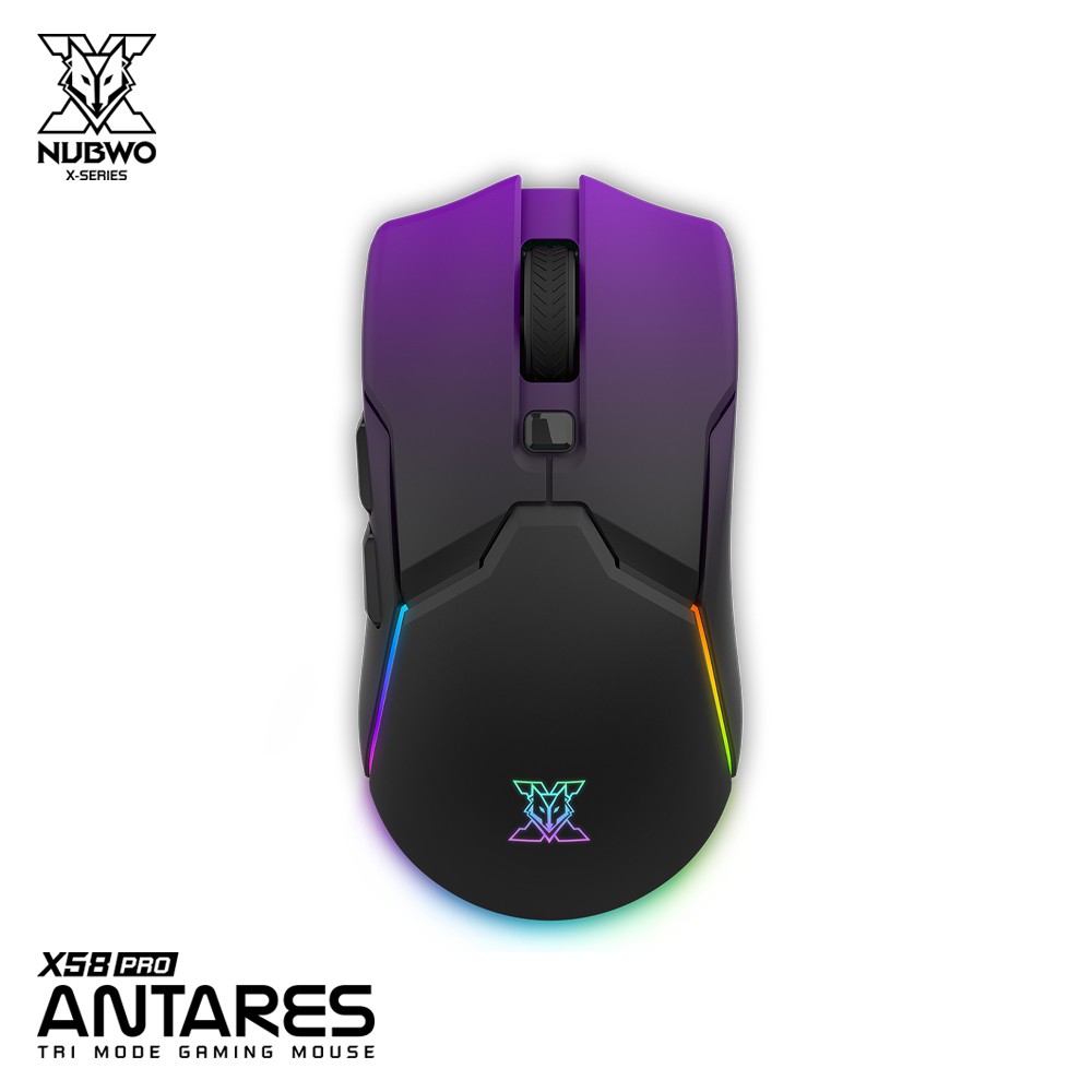 Nubwo เมาส์เกมมิ่ง Tri Mode Gaming Mouse เชื่อมต่อ 3 แบบ USB-C/2.4GHz/Bluetooth