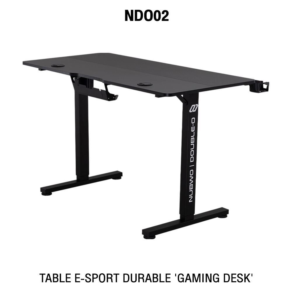 NUBWOโต๊ะคอมโต๊ะเกมส์มิ่ง ขนาด 120x60x1.5 CM. ปรับระดับความสูงได้ 3ระดับ