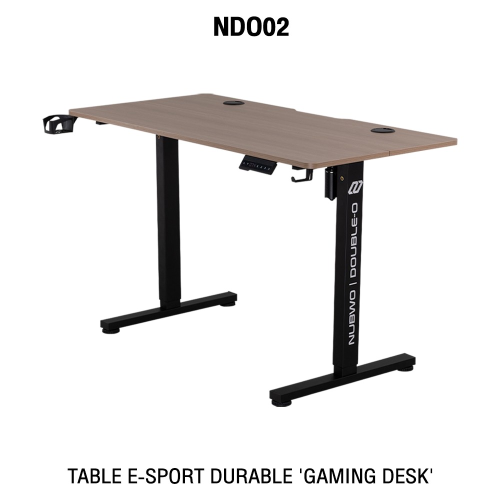 NUBWOโต๊ะคอมโต๊ะเกมส์มิ่ง ขนาด 120x60x1.5 CM. ปรับระดับความสูงได้ 3ระดับ