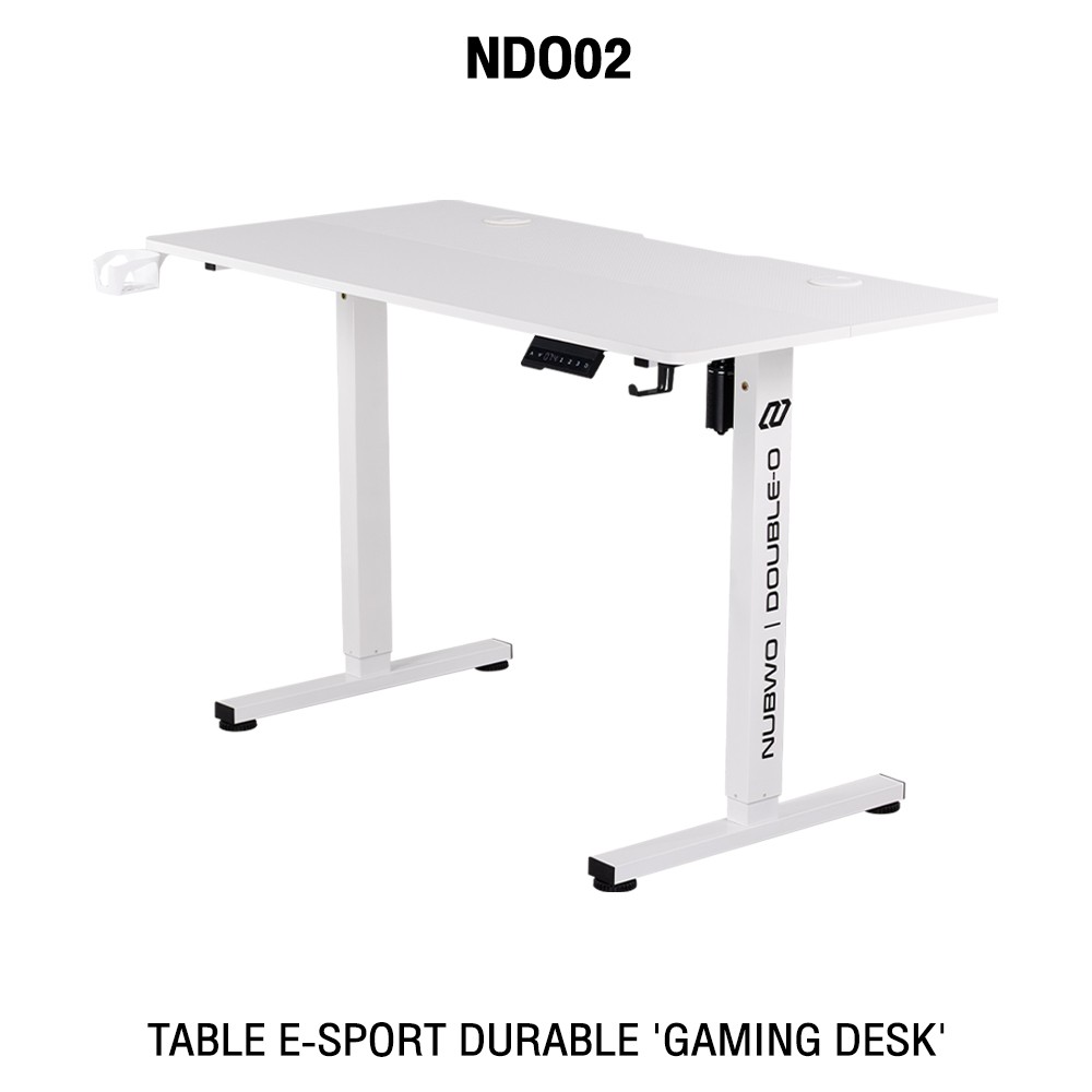 NUBWOโต๊ะคอมโต๊ะเกมส์มิ่ง ขนาด 120x60x1.5 CM. ปรับระดับความสูงได้ 3ระดับ