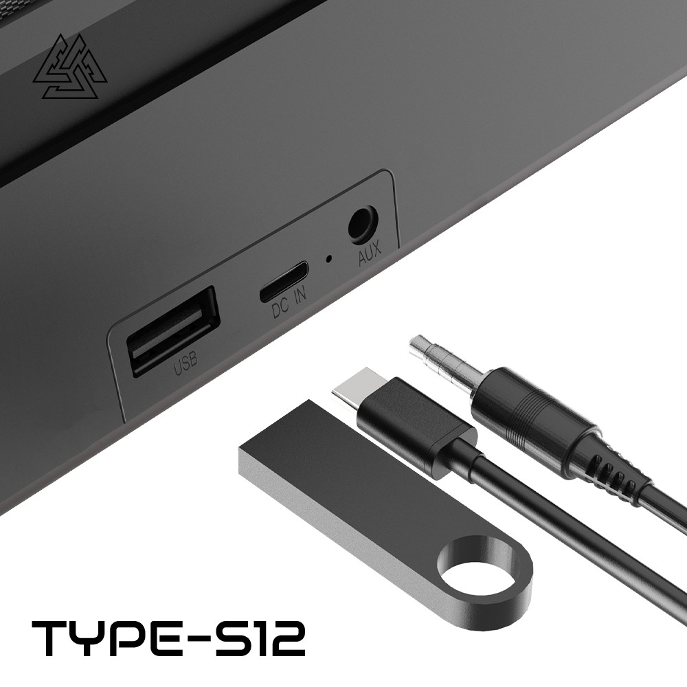 EGA TYPE-S12 ซาวด์บาร์ RGB ดีไซน์ทันสมัย ไฟ 8 โหมด รองรับบลูทูธ 5.3 และ AUX