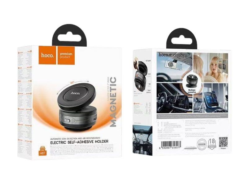 ที่จับมือถือในรถยนต์ แม่เหล็กปรับได้ 360 องศา การดูดซับสูญญากาศ ยี่ห้อ HOCO