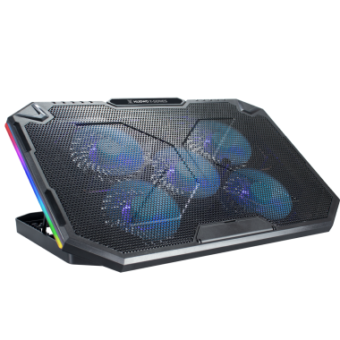 NUBWO พัดลมรองระบายความร้อนโน๊ตบุ๊คขนาด12-17นิ้วพร้อมไฟRGB ปรับได้ 7โหมด