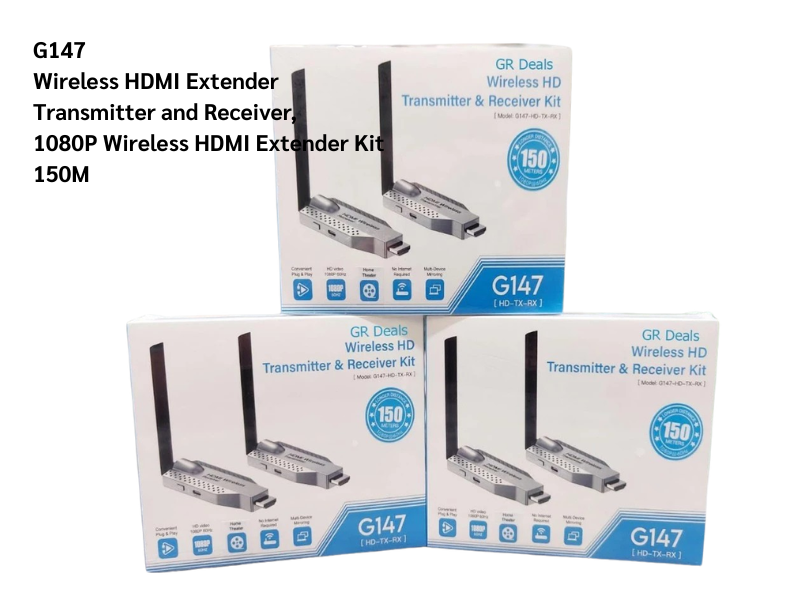G147 Wireless HDMI Extender 150M Transmitter and Receiverง สัญญาณไร้สาย1080P 60Hz