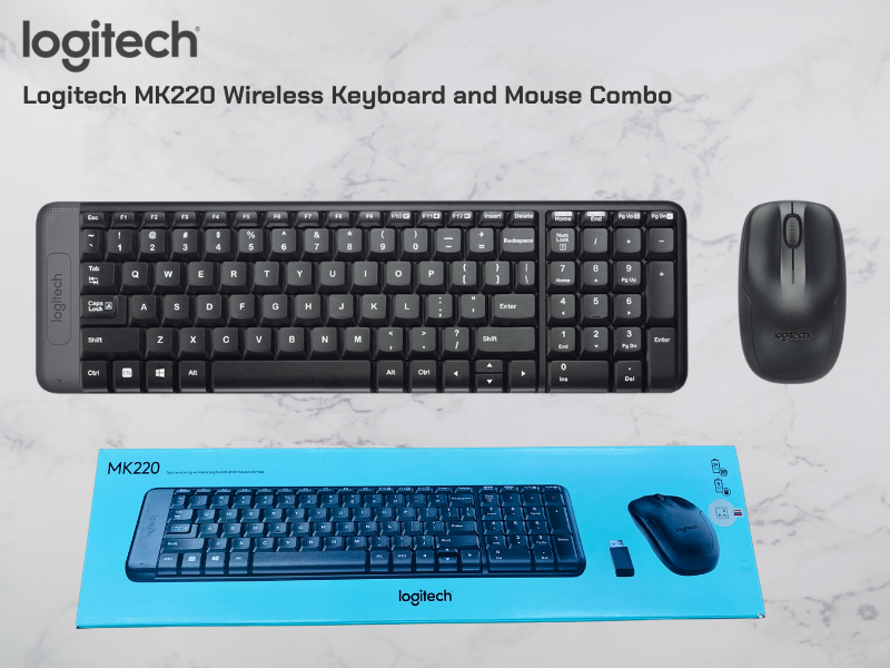 Logitech Wireless Set Keyboard+Mouse คีย์บอร์ด-เมาส์ไร้สายขนาดกะทัดรัด