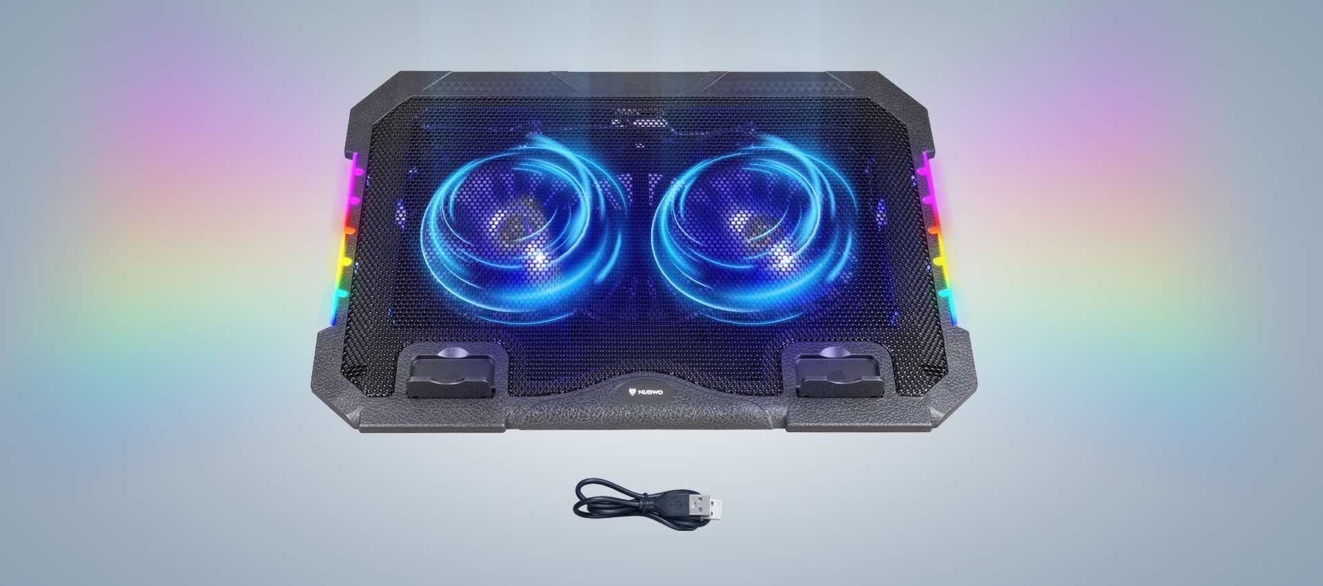 NUBWO Gaming Cooler Pad LED Lighting Laptop 12