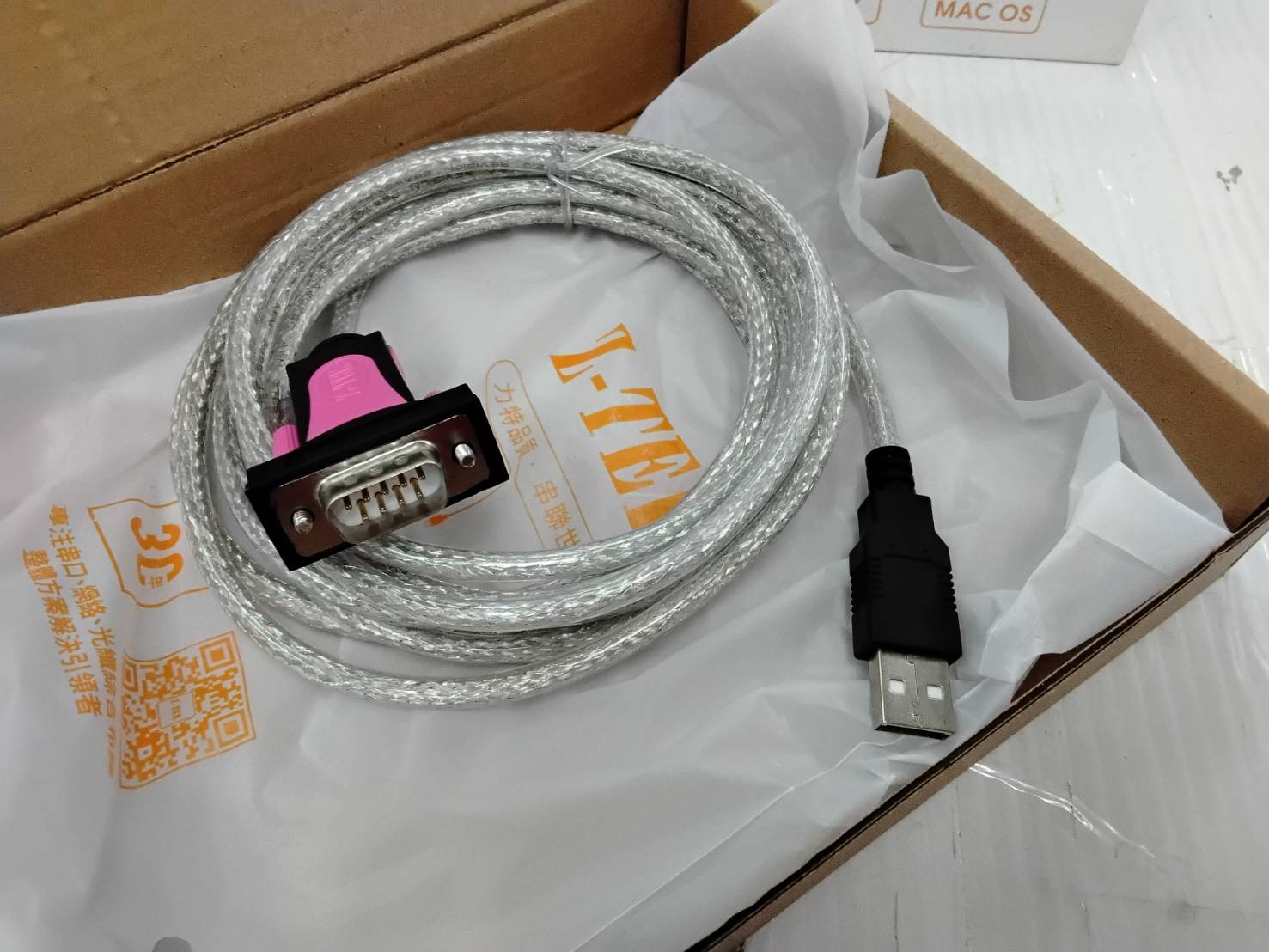 สายแปลง USB 2.0 to RS232 ความยาว 3.0 เมตร Z-TEK รุ่น ZE656